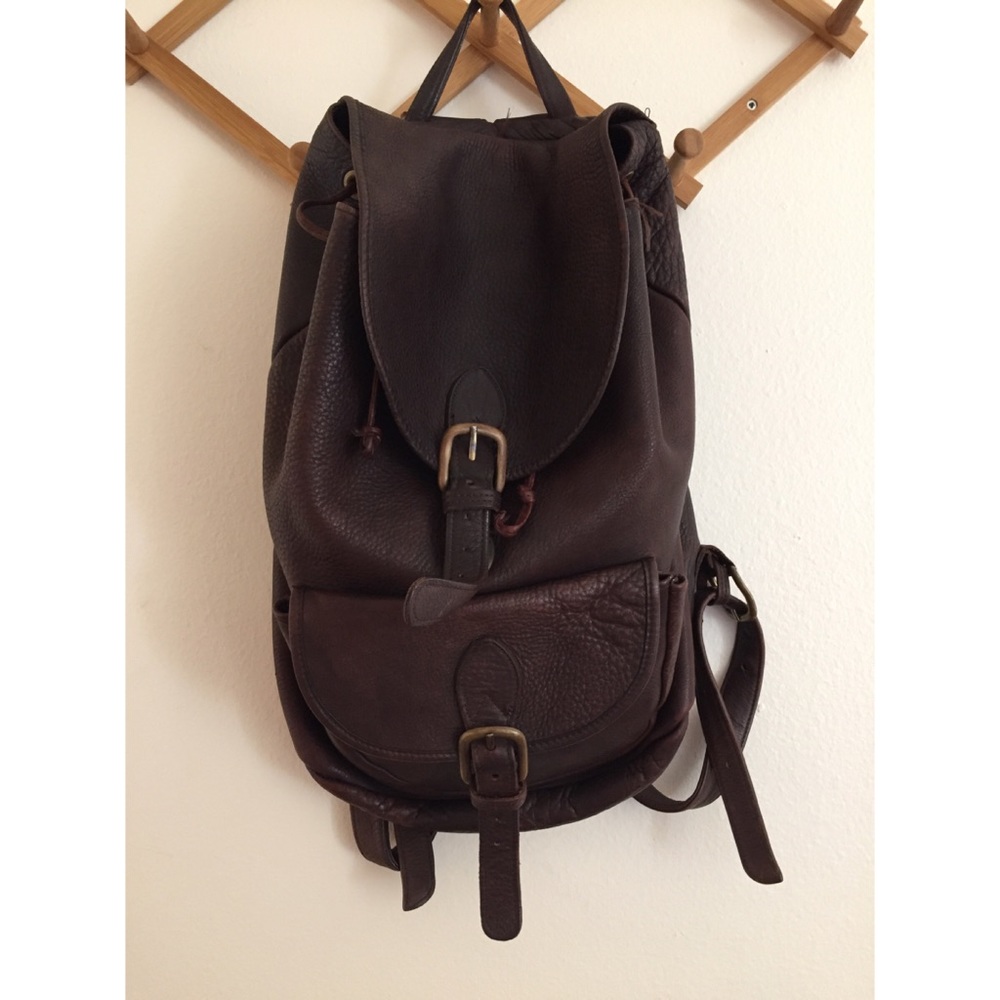 Large Genuine Leather Backpack - image 1
